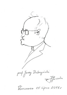 Profesor Jerzy Dobrzyński, rys. Franciszka Suwały