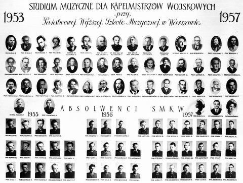 Studium Muzyczne dla Kapelmistrzów Wojskowych 1953-1957